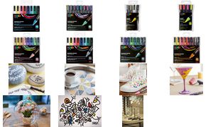 POSCA Pigmentstift PC5M, set van 4, neonkleuren