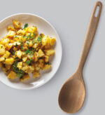 Metaltex opscheplepel Acacia Line van acaciahout