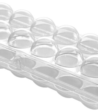 Metaltex eierbox transparant voor 12 eieren met deksel