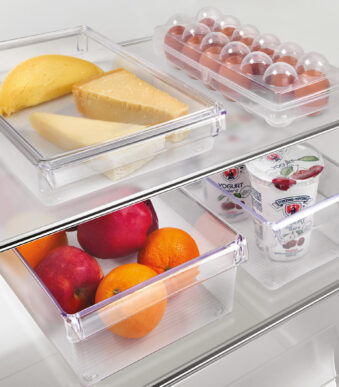 Metaltex eierbox transparant voor 12 eieren met deksel