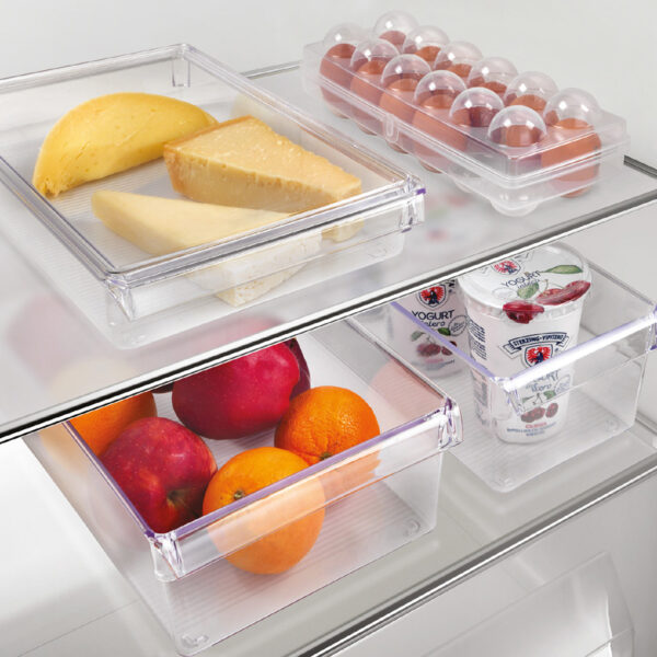 Metaltex eierbox transparant voor 12 eieren met deksel