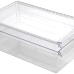 Metaltex koelkast organizer groot met deksel transparant