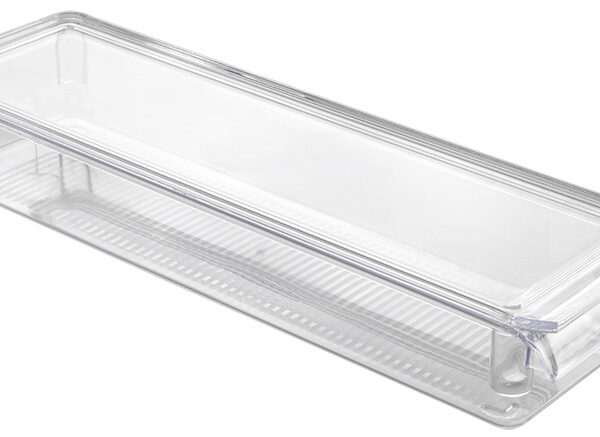 Metaltex koelkast organizer klein met deksel transparant