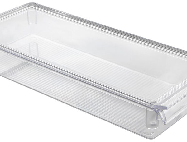 Metaltex koelkast organizer met deksel - transparant medium formaat