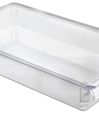 Metaltex koelkast organizer groot met deksel transparant