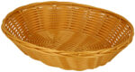Metaltex broodmand ovaal kunststof gevlochten beige