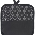 Metaltex pannenlappen set 2 stuks zwart wit