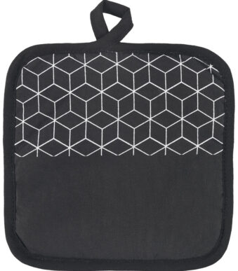 Metaltex pannenlappen set 2 stuks zwart wit