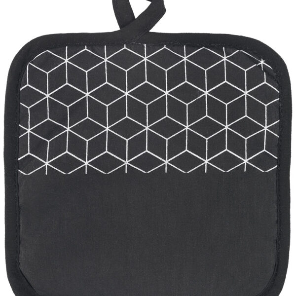 Metaltex pannenlappen set 2 stuks zwart wit