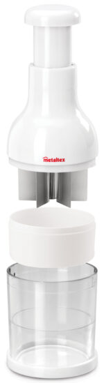 Metaltex uienhakker Twist wit