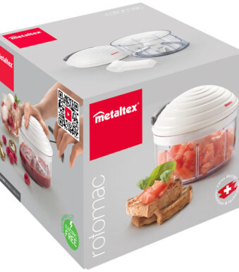 Metaltex groente- en fruitsnijder Rotomac 600ml wit