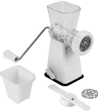 Metaltex vleesmolen Tartare kunststof/RVS wit