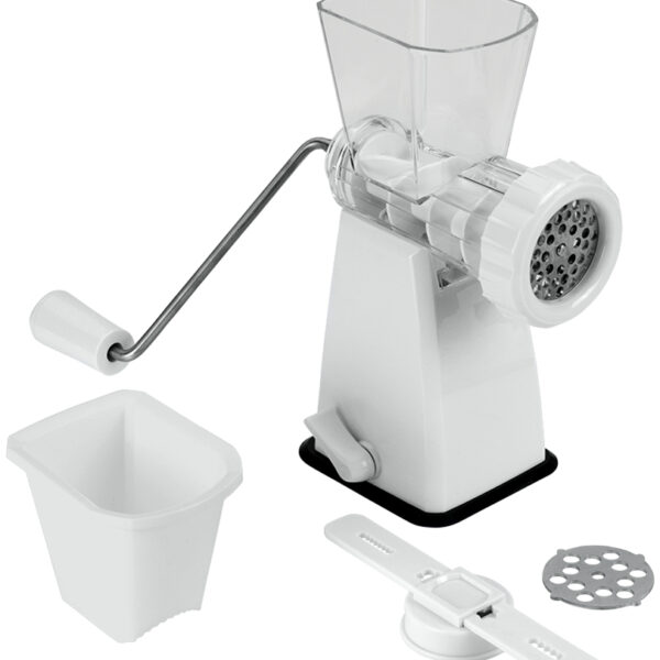 Metaltex vleesmolen Tartare kunststof/RVS wit