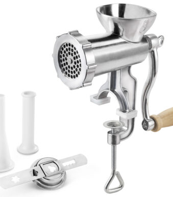 Metaltex vleesmolen Jack 8, aluminium met toebehoren