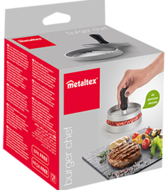 Metaltex hamburgerpers Burger Chef, diameter 115 mm