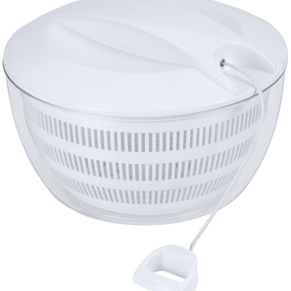 Metaltex saladeslinger met koordmechanisme, wit, 4 liter