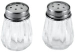 Metaltex zout- en peperstrooierset van glas en edelstaal