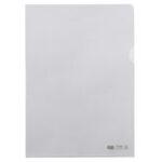 ELBA documenthoezen A4 transparant PVC met grijpgat 100 stuks