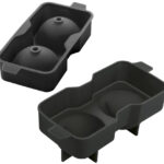 Metaltex ijsblokjesvorm siliconen voor 2 ballen zwart