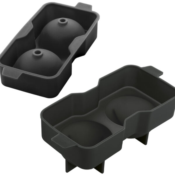 Metaltex ijsblokjesvorm siliconen voor 2 ballen zwart