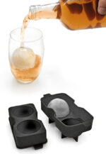 Metaltex ijsblokjesvorm siliconen voor 2 ballen zwart