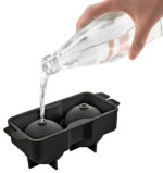 Metaltex ijsblokjesvorm siliconen voor 2 ballen zwart