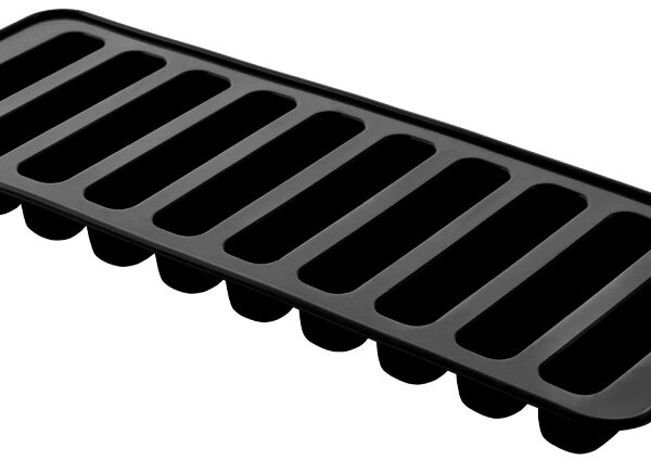 Metaltex ijsblokjesvorm siliconen voor 10 ijssticks zwart
