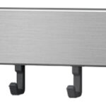 Metaltex magnetische hakenstrip roestvrij staal, 6 uitklapbare haken, wandmontage