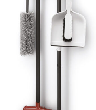 Metaltex wandhouder met klemmen en 3 haken, 21,5 cm breed