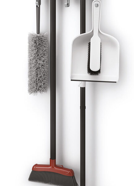 Metaltex wandhouder met klemmen en 3 haken, 21,5 cm breed