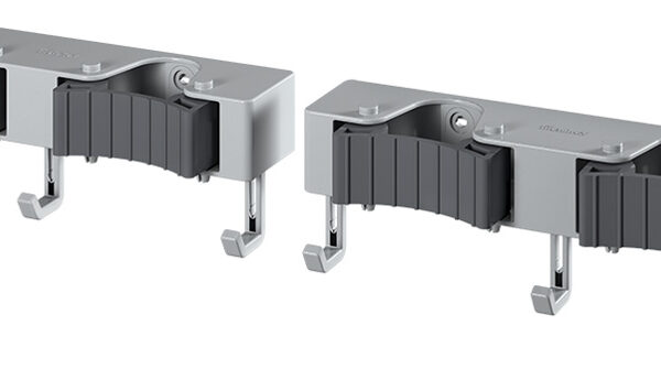 Metaltex Hang-Up wandhouder met 4 klemmen en 6 haken, 2-delig