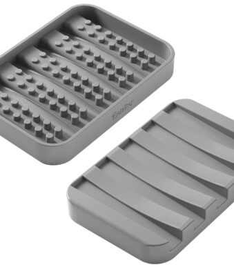 Metaltex zeephouder Gravity-Soap grijs