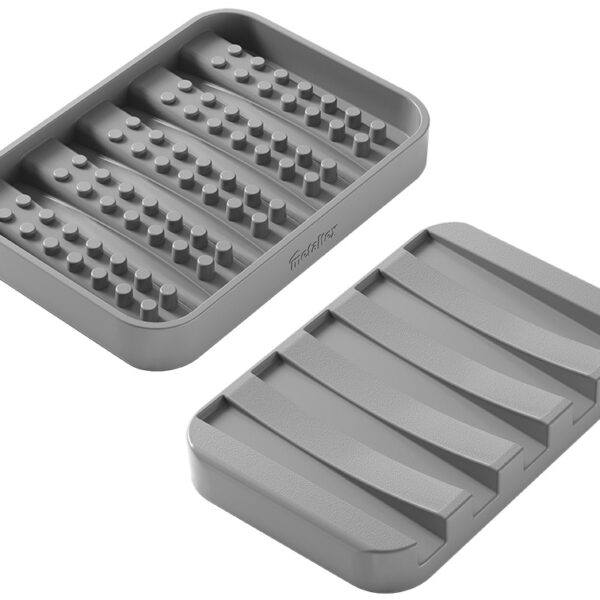 Metaltex zeephouder Gravity-Soap grijs