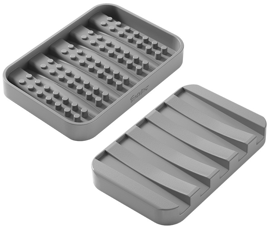 Metaltex zeephouder Gravity-Soap grijs Metaltex zeephouder Gravity-Soap grijs