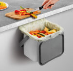 Metaltex Bio-Afvalemmer Bintex met deksel 4L grijs