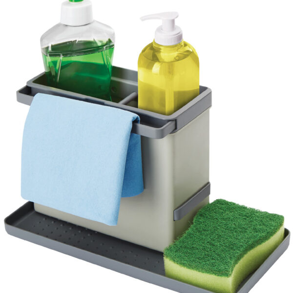 Metaltex spoelbak organizer Tidytex kunststof grijs