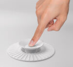 Metaltex universele afvoer afdekking siliconen wit