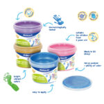 Pelikan vingerverf parelkleuren, 4-delige set