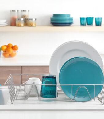 Metaltex afdruiprek Colonia zilvermetallic 48cm