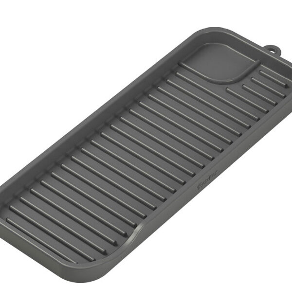 Metaltex siliconen spoelbakorganizer Tidy-Mat grijs 23cm