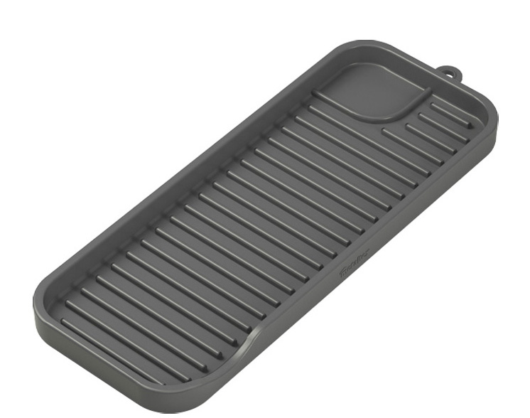 Metaltex siliconen spoelbakorganizer Tidy-Mat grijs 23cm Metaltex siliconen spoelbakorganizer Tidy-Mat grijs 23cm