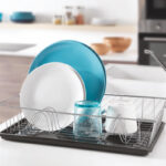 Metaltex afdruiprek Colonia PLUS met schaal, zilver/antraciet