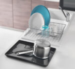 Metaltex afdruiprek Colonia PLUS met schaal, zilver/antraciet