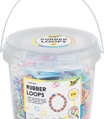 Folia rubber loops super pack 5.700 delen in emmer