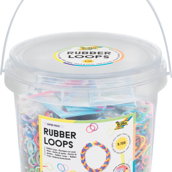 Folia rubber loops super pack 5.700 delen in emmer