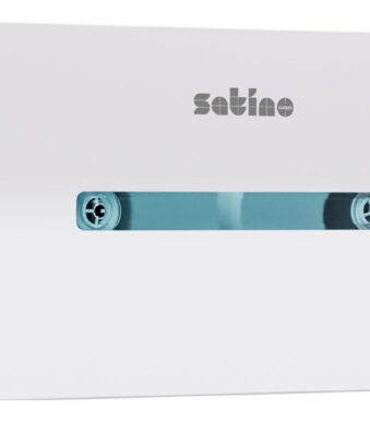 Satino dubbele jumbo toiletpapier dispenser wit