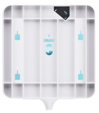 Satino handdoekpapier dispenser wit voor binnenafwikkeling