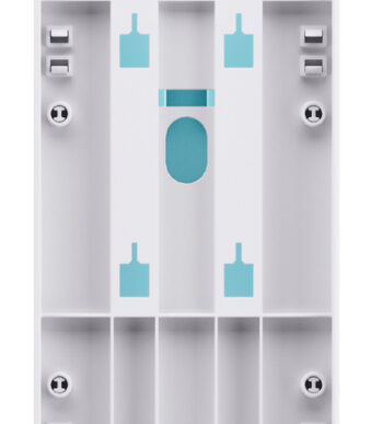 Satino dubbele toiletpapier dispenser wit kunststof