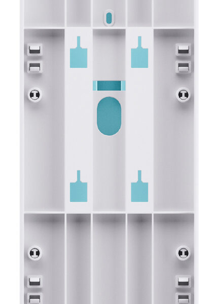 Satino dubbele toiletpapier dispenser wit kunststof