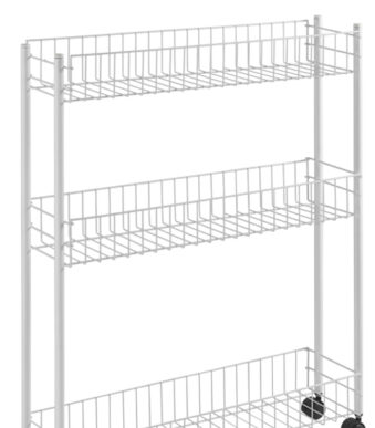 Metaltex serveerwagen Fino 3 etages wit